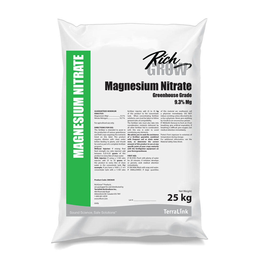 Magnesium Nitrate 10.7 - 0 - 0 +9.3Mg 25 kg - Progressive Growth Garden Supply