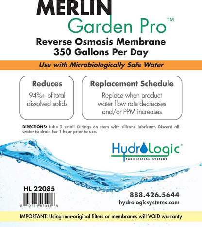 Merlin - Garden Pro RO Membrane HL 22085 - Progressive Growth Garden Supply