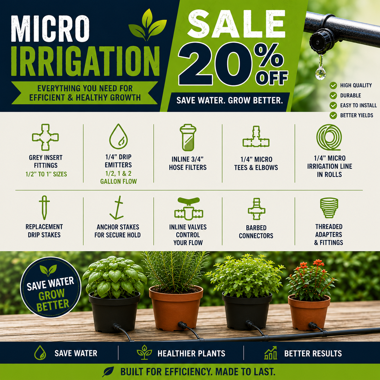 micro irrigation discount sale