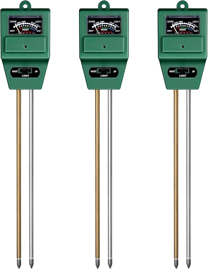 Moisture, Light & pH Meter - 3 - Way - Progressive Growth Garden Supply