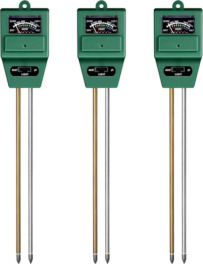 Moisture, Light & pH Meter - 3 - Way - Progressive Growth Garden Supply