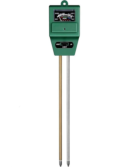 Moisture, Light & pH Meter-3-Way