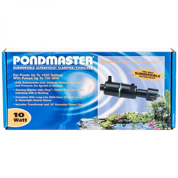 Pondmaster - Submersible UV Clarifier/Sterilizer - 10 Watt - Progressive Growth Garden Supply
