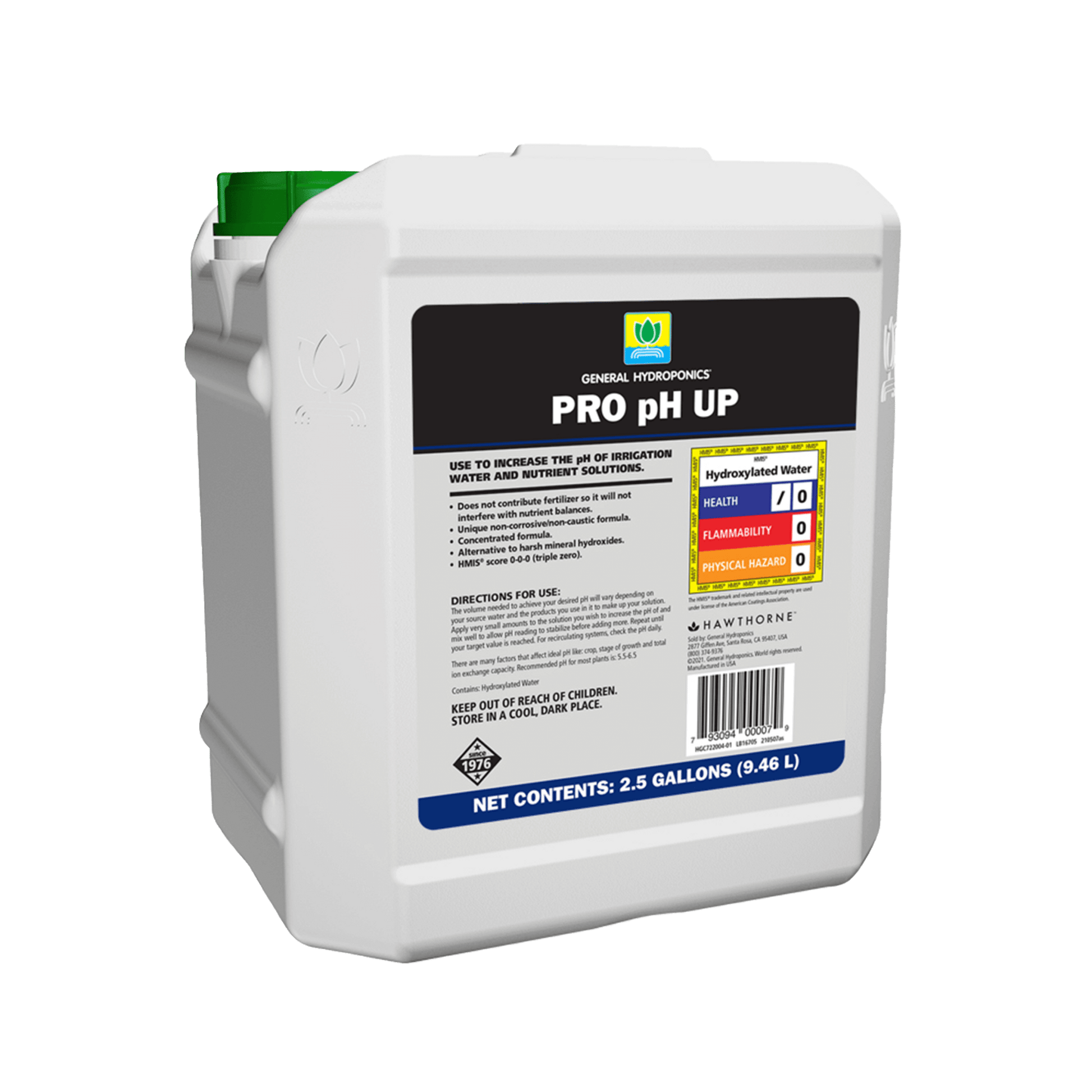 PRO PH UP General Hydroponics 2.5 gal/10 liter - Progressive Growth Garden Supply