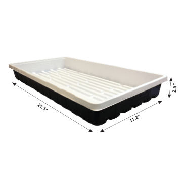 Propagation Tray 10x20 Black and White, Heavy duty - Progressive Growth Garden Supply