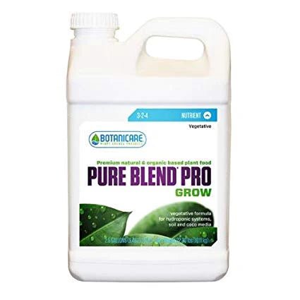Pure blend Pro Grow 3 - 1.5 - 4 - Hydro - Organic Nutrient - Progressive Growth Garden Supply