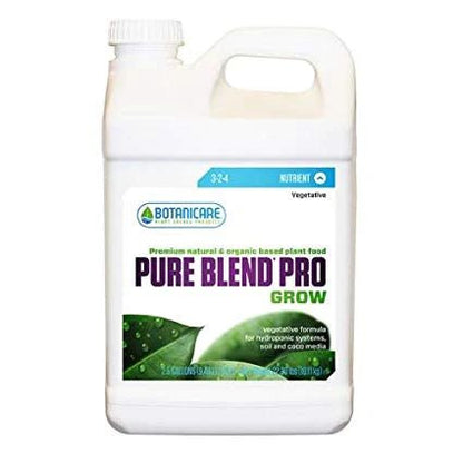 Pure blend Pro Grow 3 - 1.5 - 4 - Hydro - Organic Nutrient - Progressive Growth Garden Supply