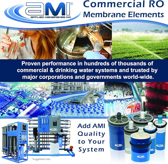 Reverse Osmosis Membrane 1000 GPD Applied Membranes M - T - 4021 AXLE - Progressive Growth Garden Supply