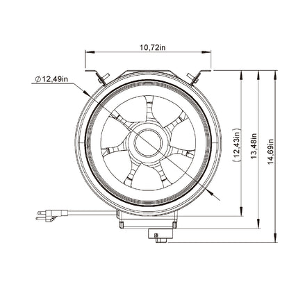 Ruck Prime 12″ Evo EC | 1449 CFM Inline Fan
