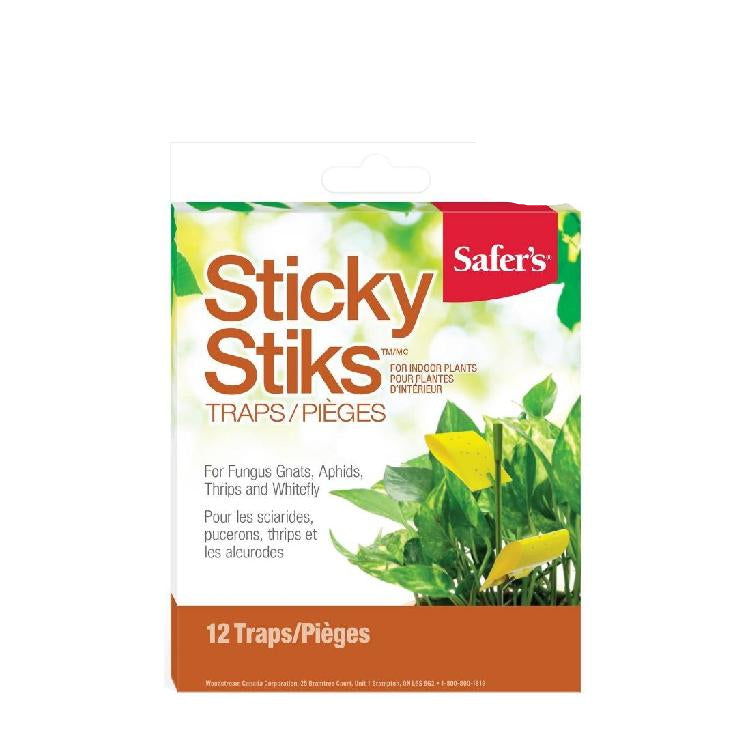 Safer's Sticky Stiks Fungus Gnat Traps - Progressive Growth Garden Supply
