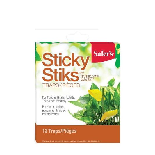Safer's Sticky Stiks Fungus Gnat Traps - Progressive Growth Garden Supply