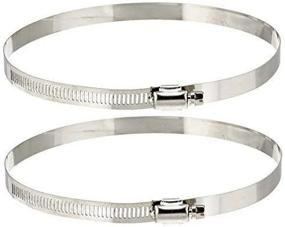 Duct Clamps 2-Pack - Stainless Steel Quick-Release Hose Clamps - Progressive Growth Garden Supply