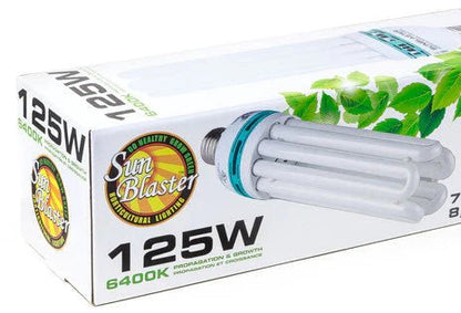 SunBlaster Big Watt CFL Lamps 125 W 200w - Progressive Growth Garden Supply