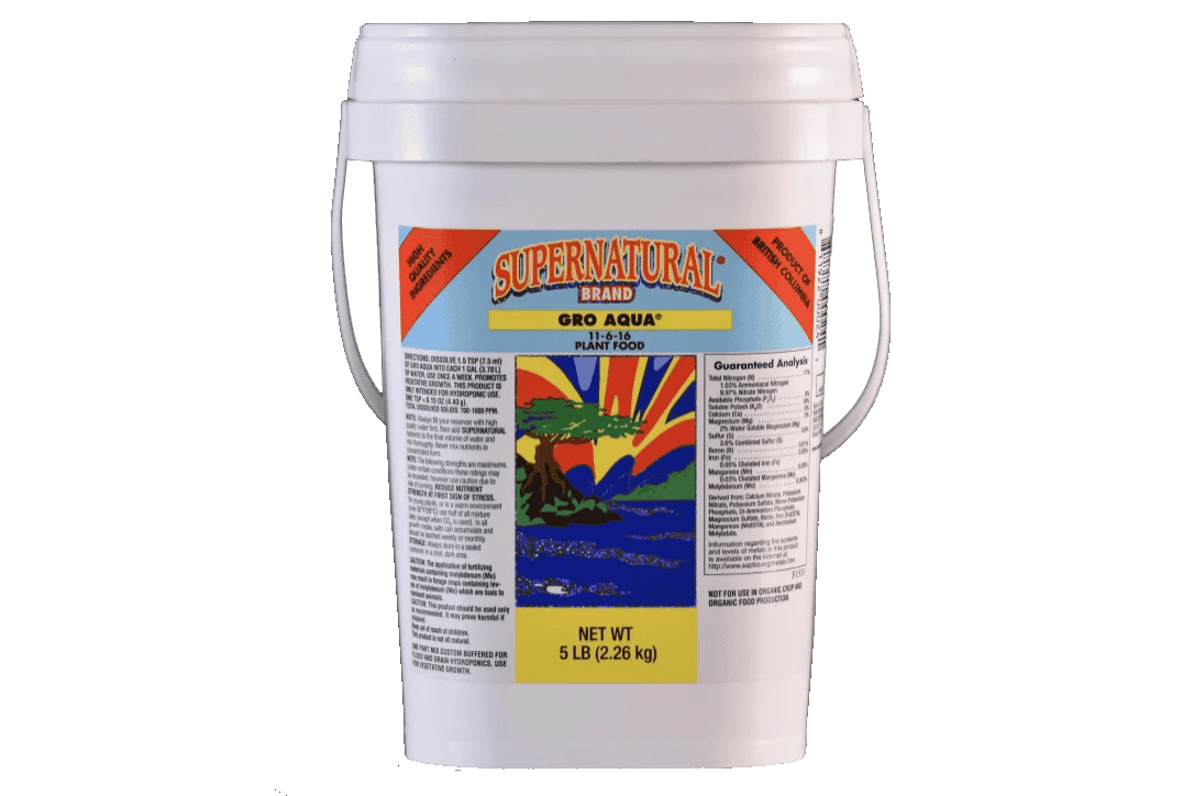 Supernatural® Gro Aqua - Progressive Growth Garden Supply