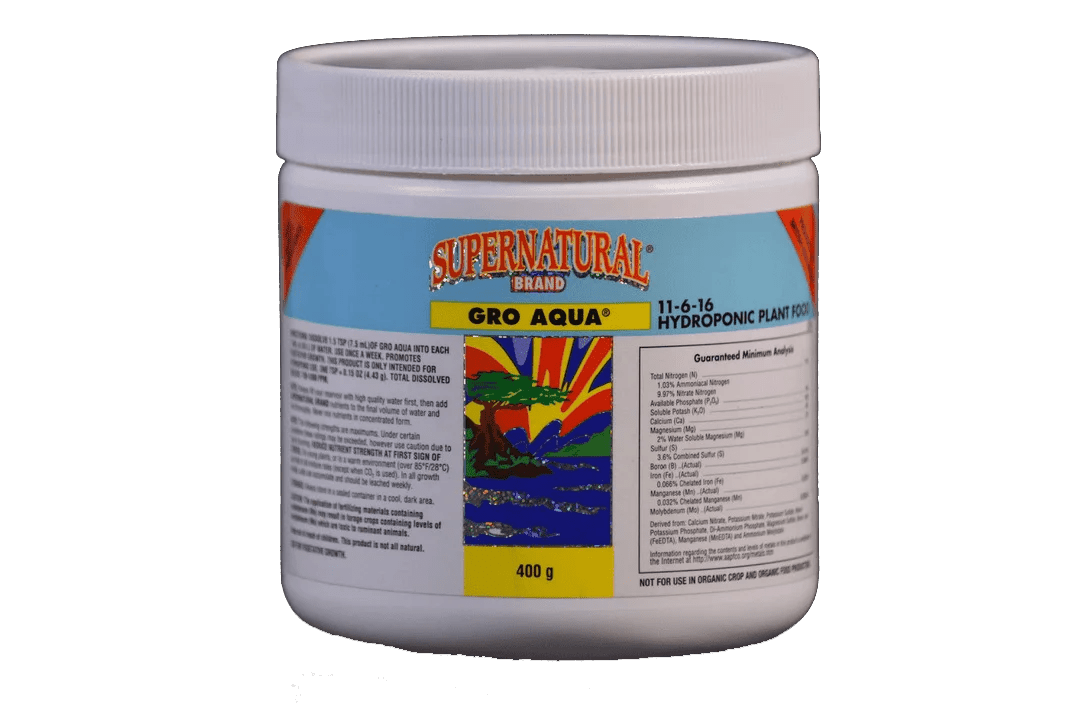 Supernatural® Gro Aqua - Progressive Growth Garden Supply