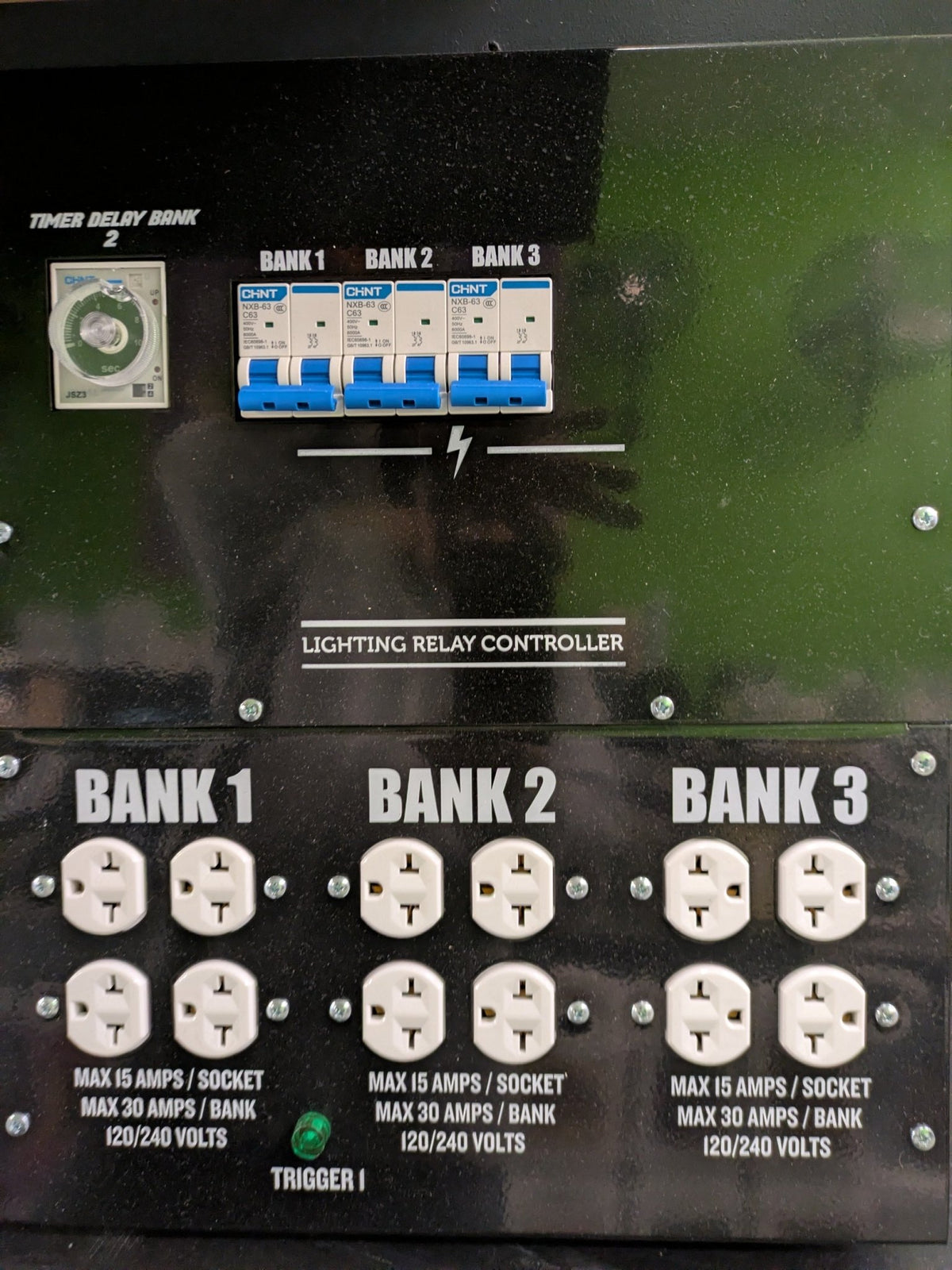 Timer Panel Master Controller with circuit breakers 12 lights - Progressive Growth Garden Supply