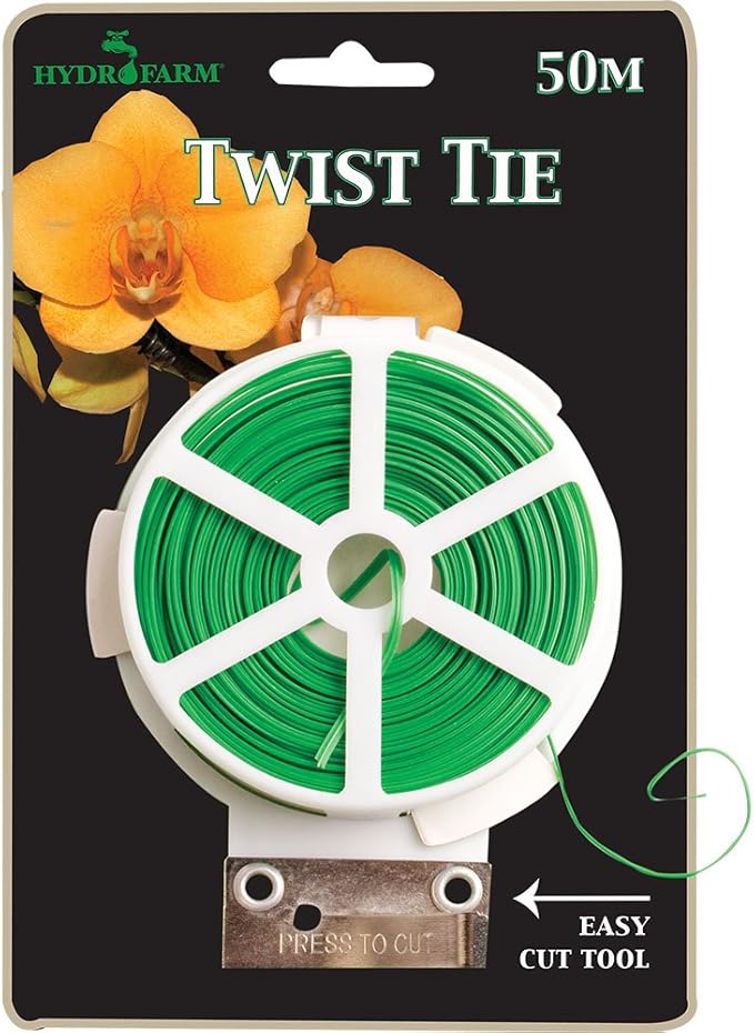 Twist Tie with Tool, 50 Meter Hydrofarm - Progressive Growth Garden Supply