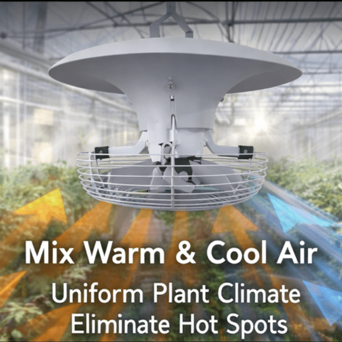 V - Flow Circulation Ceiling Fan - (Vostermans style) - Progressive Growth Garden Supply